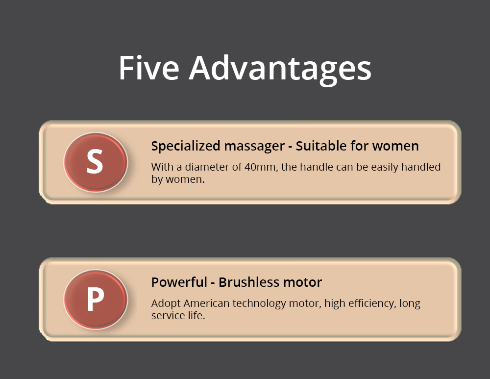 Electric Massage Gun Relax Muscle Therapy Device - Black