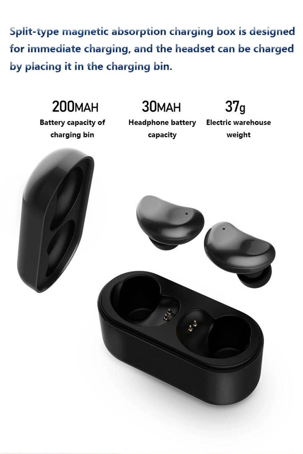 Remax TWS-5 Bluetooth 5.0 TWS Earphones Black
