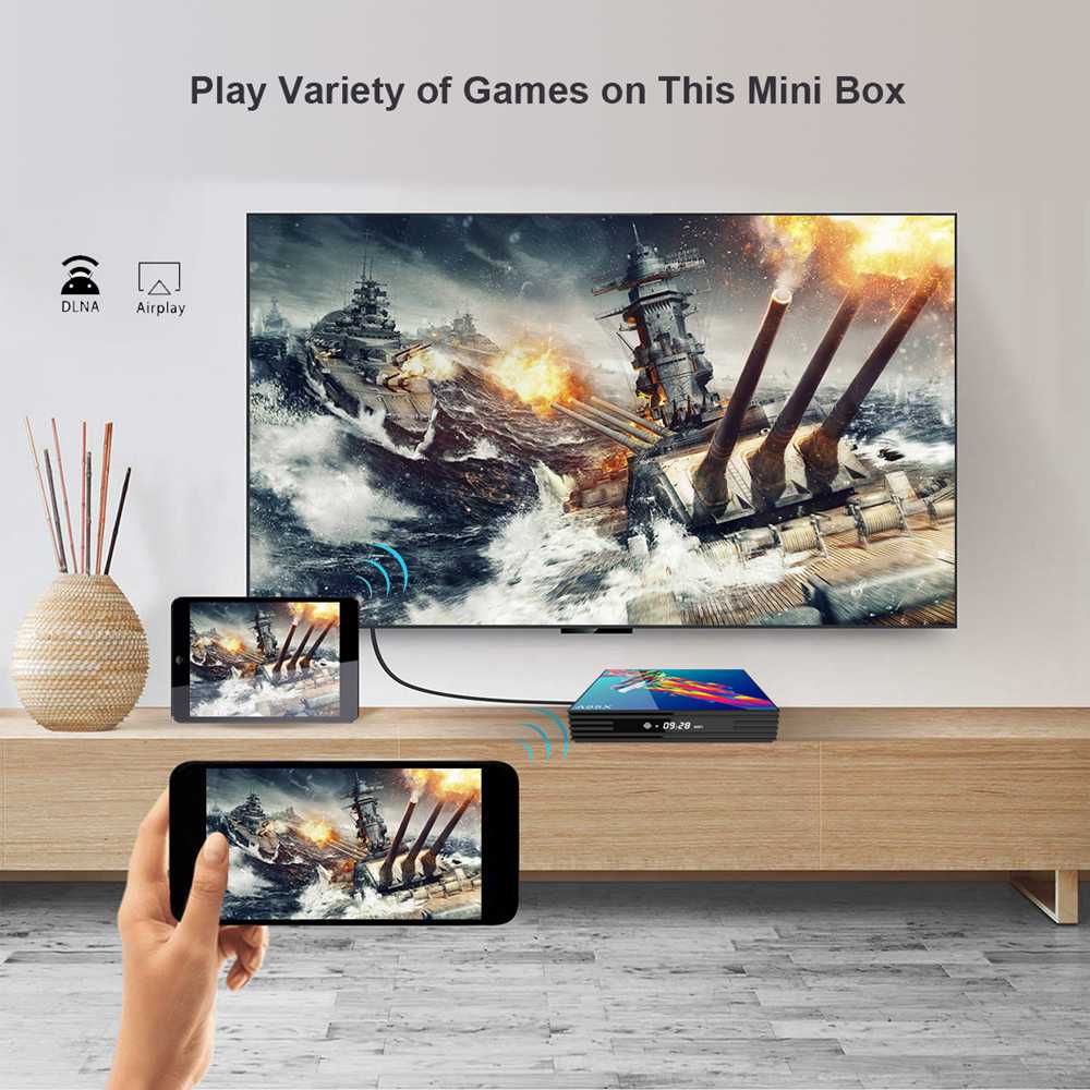 A95XR3 RK3318 Android 9.0 Netflix Google Play Youtube 4K TV BOX 2GB/16GB Bluetooth 2.4G+5G WiFi 100M LAN USB3.0