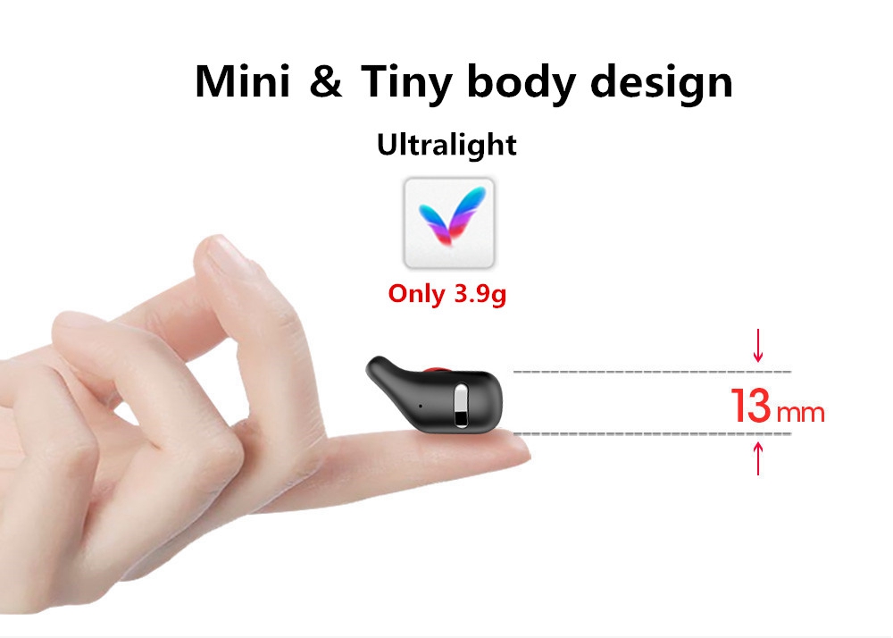 BINANI Mini A8 HiFi Bluetooth V5.0 Earbuds IPX5 Water Resistant 700 mAh Charging Box  -  Yellow