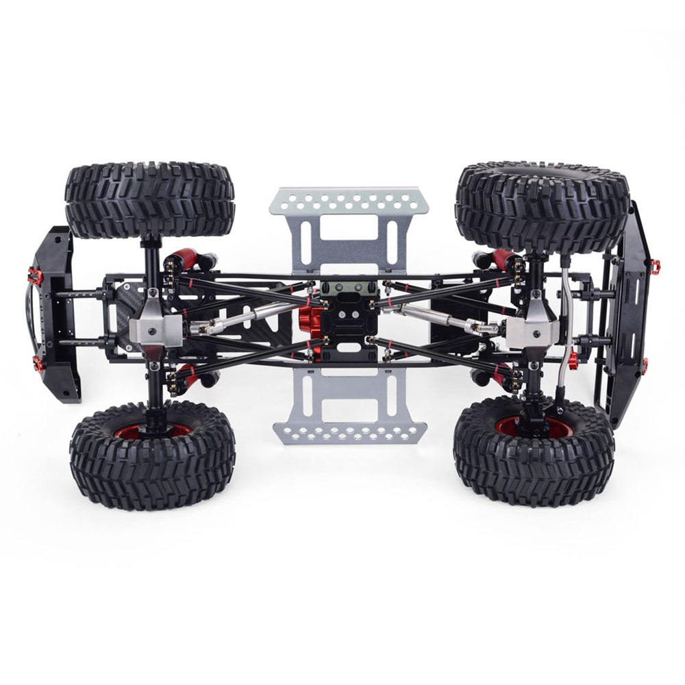 Upgrade Gate Bridge 313mm Wheelbase CNC Aluminum And Carbon Fiber Chassis With Power System For 1/10 AXIAL SCX10 II RC Rock Crawler Climbing Vehicle