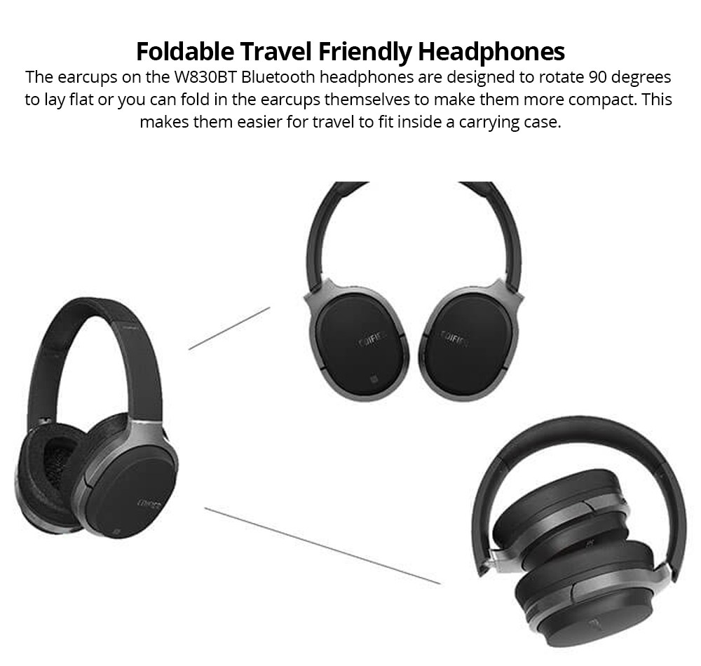 Edifier W830BT 3.5 mm Bluetooth Headphone Wired/Wireless 95 Hours Playtime Support NFC AUX With Mic
