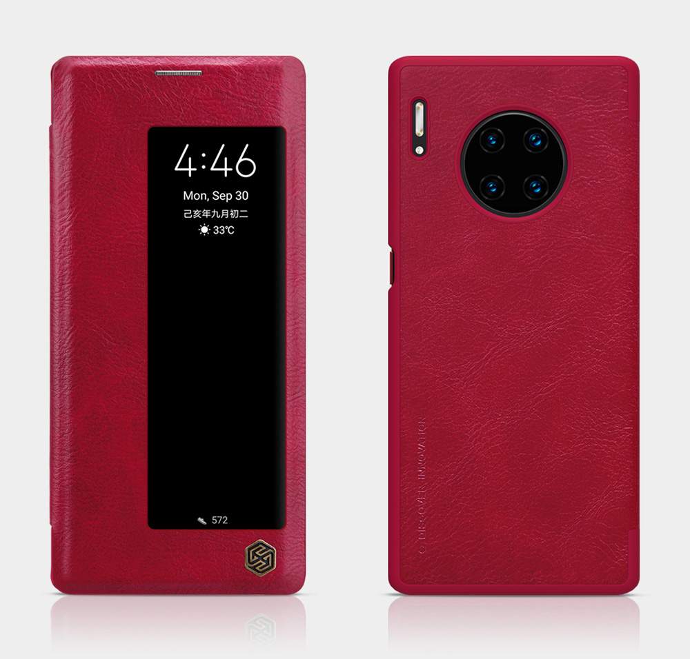 NILLKIN Protective Leather Phone Case For HUAWEI Mate 30 Pro Smartphone - Brown