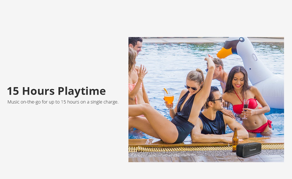 Tronsmart Force SoundPulse™ 40W Bluetooth Speaker IPX7 TWS & NFC 15 Hours Playtime