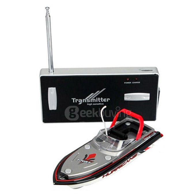 Happy Cow 777-218 Mini RC Speedboat Racing Boat Yacht Model Ready-To-Go - Red