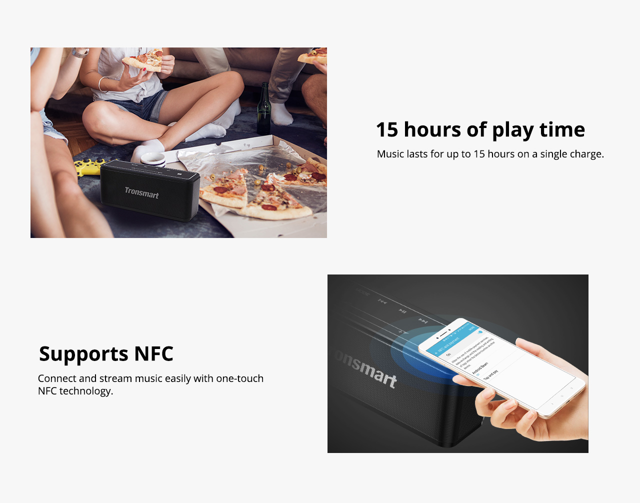 Tronsmart Element Mega SoundPulse™ Bluetooth 5.0 Speaker With Powerful 40W Max Output 3D Digital Sound TWS Intuitive Touch Control - Black 19 Tronsmart Element Mega SoundPulse™ Bluetooth Speaker with Powerful 40W Max Output 3D Digital Sound TWS Intuitive Touch Control - Black