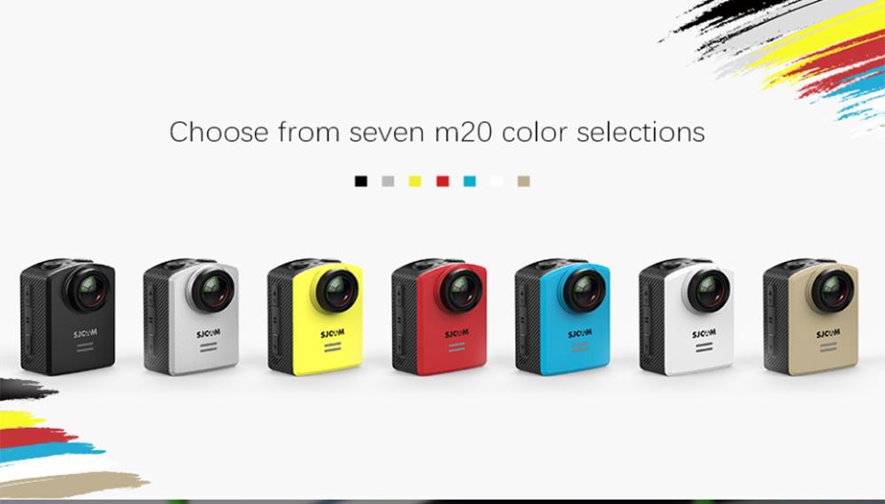 SJCAM M20 WiFi Action Camera 16MP Sony IMX206 Sensor 166 Degree Angle Len Gyro Stabilization With Waterproof Case - Blue