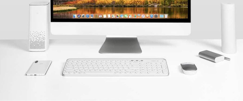 Xiaomi MIIIW MWBK01 Wireless Bluetooth / 2.4G Dual-mode Keyboard Multi-System Compatible - Black
