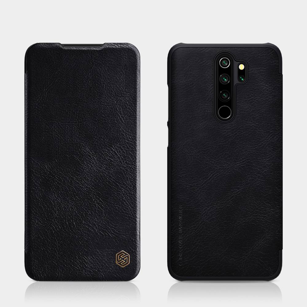 NILLKIN Leather Phone Case For Xiaomi Redmi Note 8 Pro Black