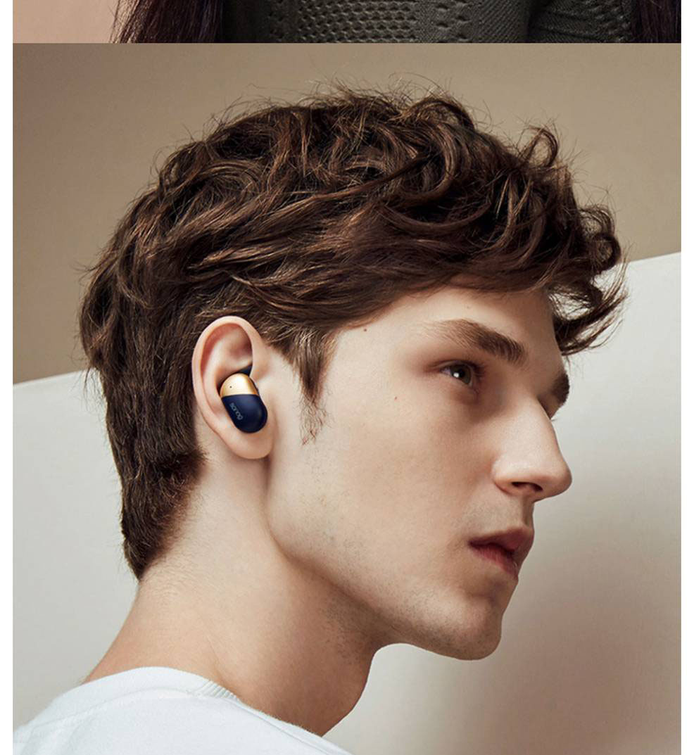 Sanag P5 Bluetooth 5.0 TWS Earbuds Binaural Call Fingertips Control Siri Google Assistant 500mAh Charging Case IP5 with Mic - Rose Gold