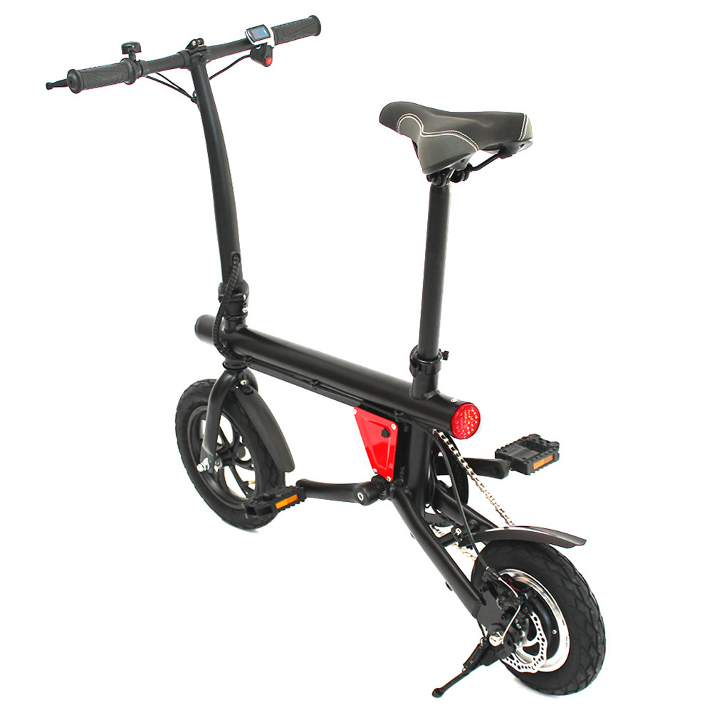 E-Bike Y1 Portable Smart Folding Bicycle 5Ah Mopied Electric Bike - Black