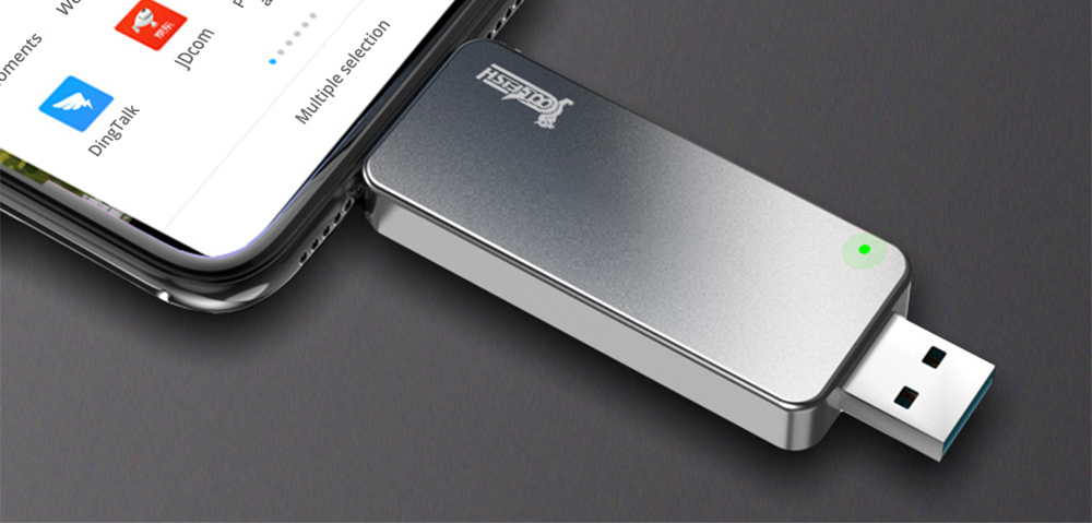 Coolfish GO NGFF 128GB SSD Multifunctional Dual-purpose External Solid State Drive Max Read Speed 480MB/S M.2 Interface - Dark Gray