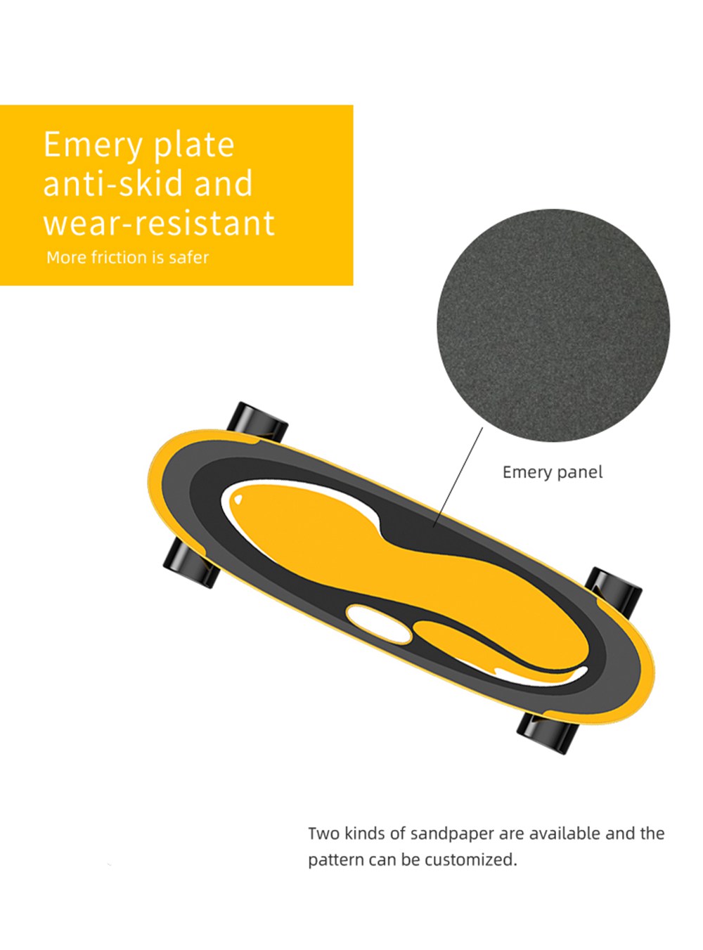 Eswing M15-1 Electric Skateboard Body Control 4 Wheels LG 77.83WH Battery Max Speed 15km/h - Yellow