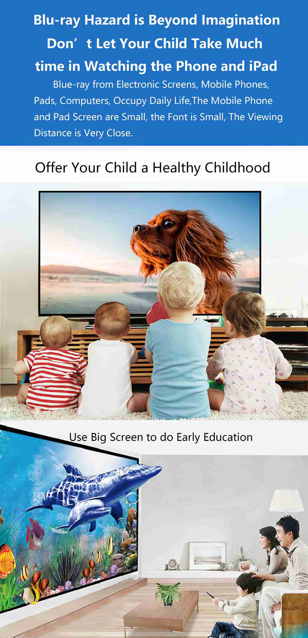 WeCast L9 VGA & HDMI Dual Display Screen Projector Fully Compatible with Android/iOS/Type - C Devices USB Mirroring Sound and Image to TV