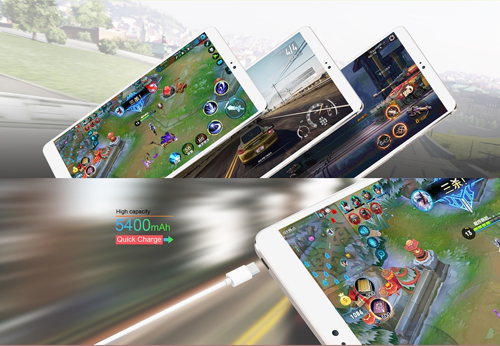 Teclast T8 Tablet MediaTek MT8176 Quad Core 2.1GHz 8.4 Inch 2560x1600 IPS 4GB RAM  DDR3L 64GB ROM  eMMC  WIFI Android 7.0 - White/Gold