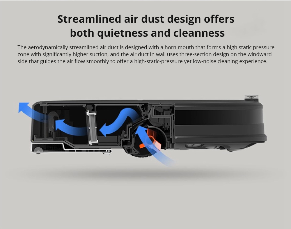 [HK Stock][International Version]Xiaomi Roborock Xiaowa E35 Vacuum Cleaner 2000Pa Suction 5200mAh Battery 2 In 1 Sweeping & Mopping - Black