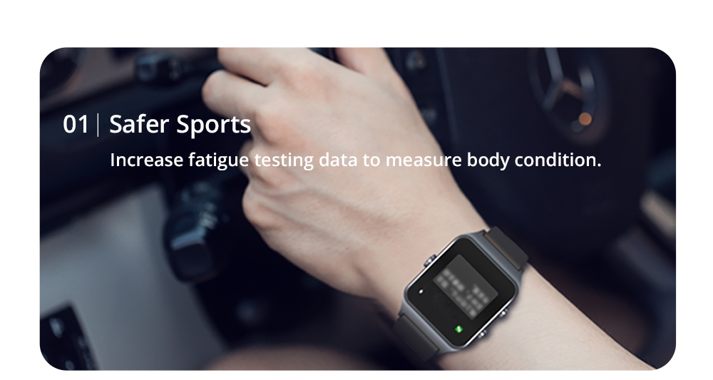 Makibes BR3 Smart Watch Support Strava 1.3 Inch IPS Color Touchscreen Built-in GPS Multi-sports Modes Heart Rate Monitor IP68 Waterproof Fitness Tracker - Gray