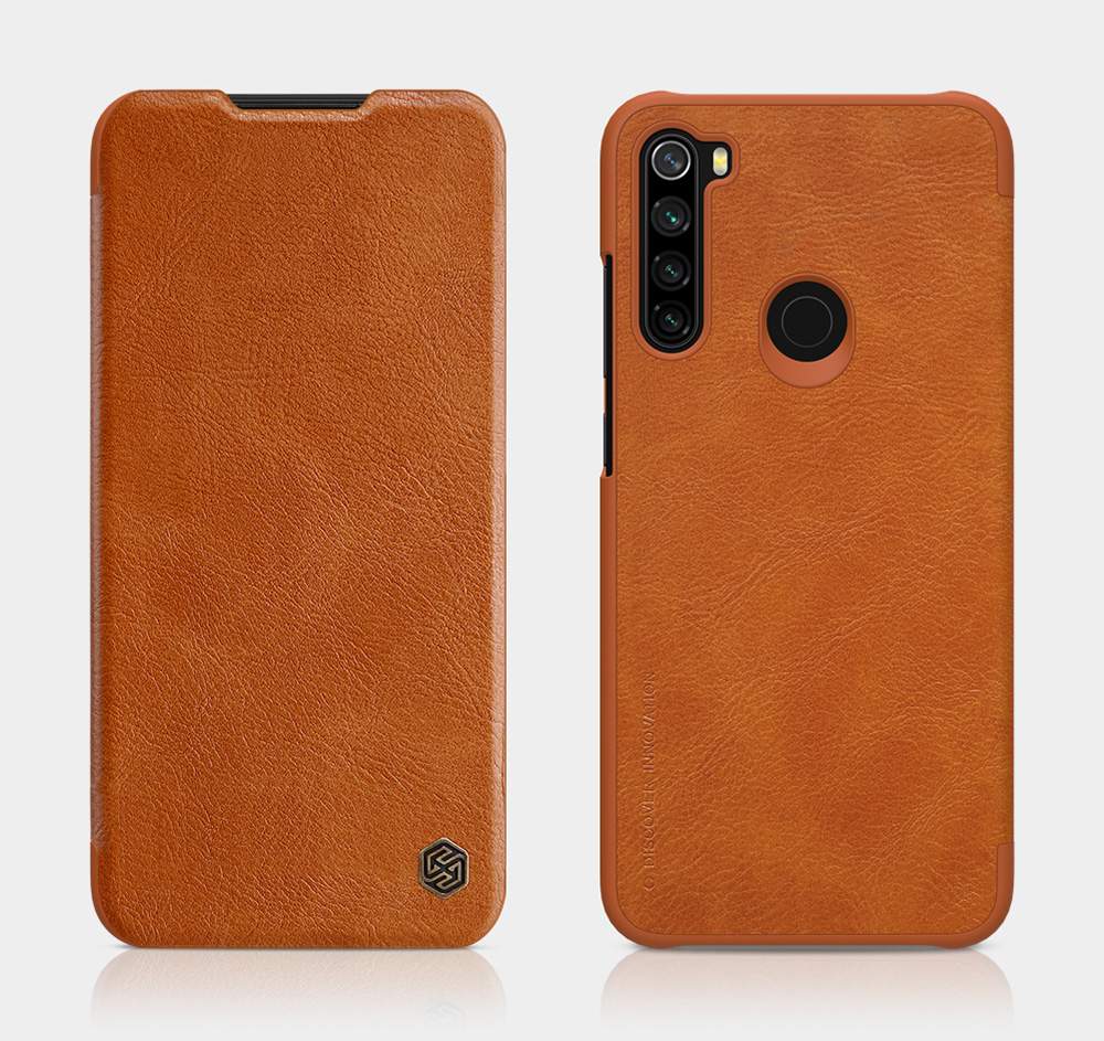 NILLKIN Protective Leather Phone Case For Xiaomi Redmi Note 8 / Redmi Note 8T Smartphone - Red