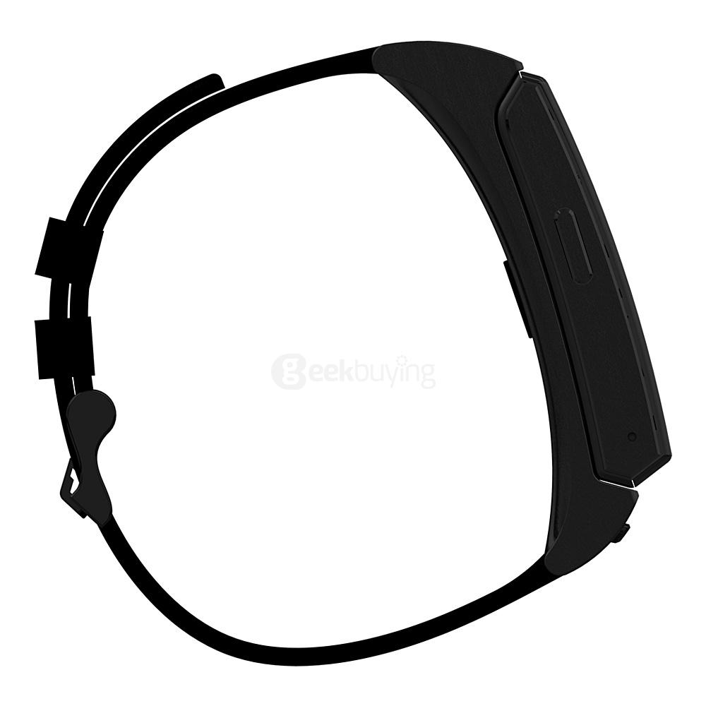 Original Uwatch U20 Umini MTK2502 Smart Bracelet With Heart Rate Monitor Bluetooth Headset Sports Fitness Tracker Remote Camera - Black