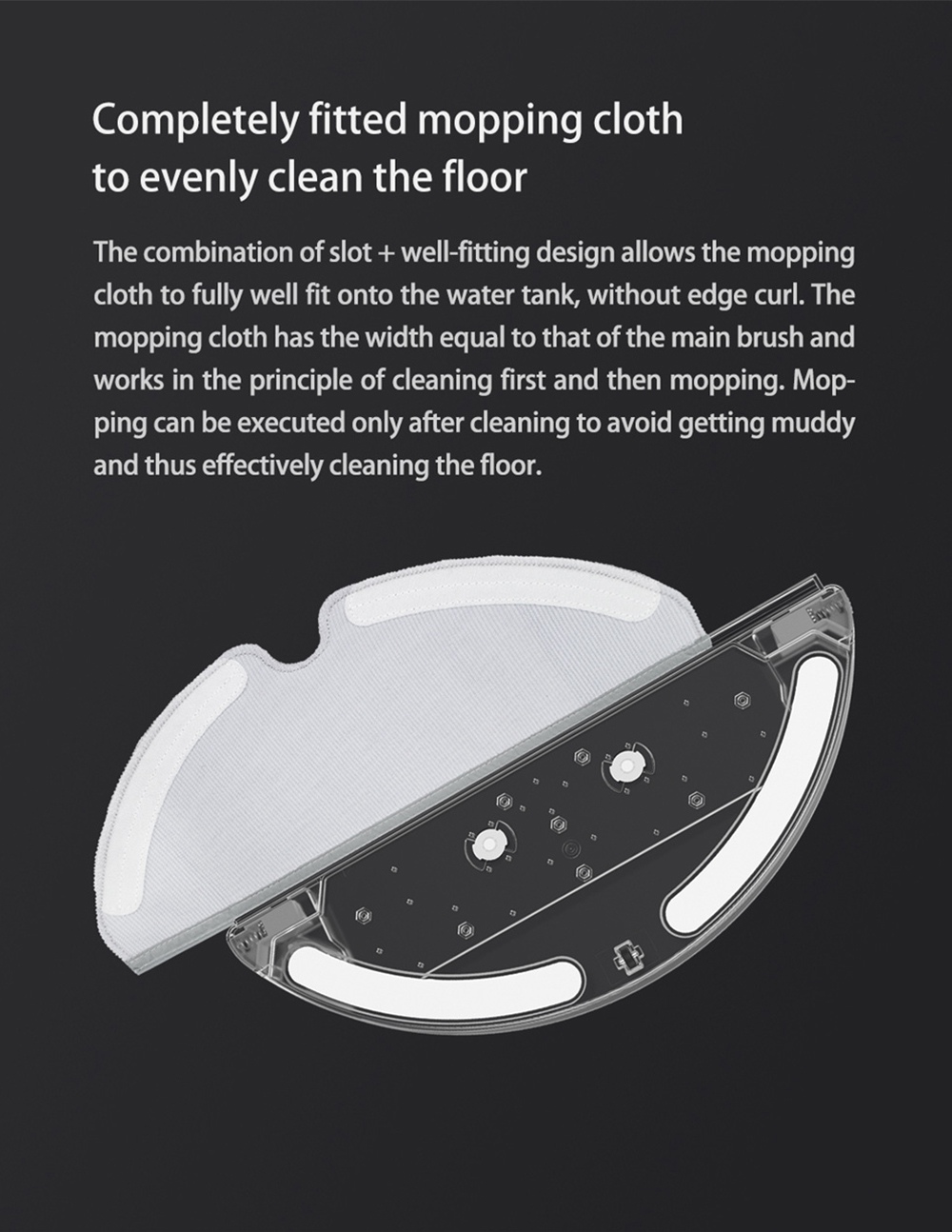 [HK Stock][International Version]Xiaomi Roborock Xiaowa E35 Vacuum Cleaner 2000Pa Suction 5200mAh Battery 2 In 1 Sweeping & Mopping - Black