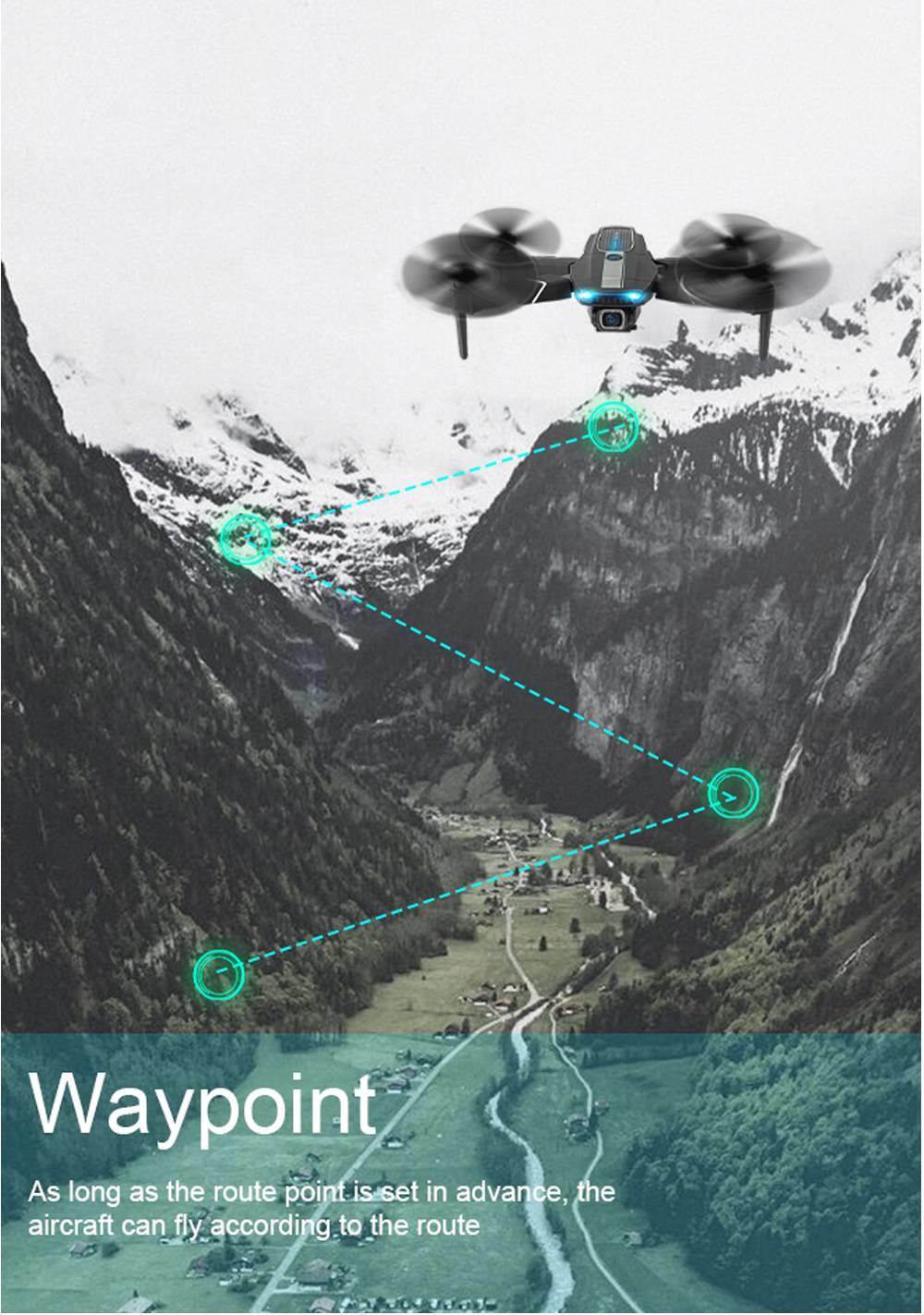 JDRC JD-22S 4K 5G WIFI FPV Foldable GPS RC Drone With Adjustable UHD Camera 16mins Flight Time Follow Me Mode RTF - Two Batteries With Bag