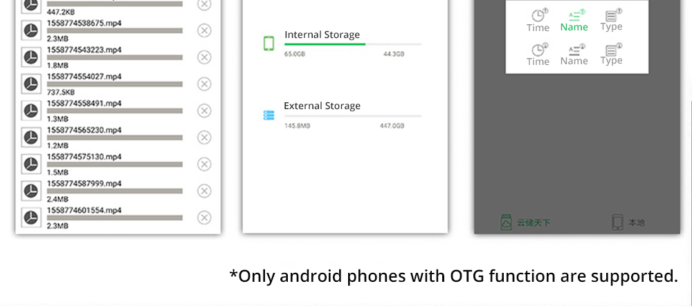 Coolfish GO NGFF 256GB SSD Multifunctional Dual-purpose External Solid State Drive Max Read Speed 480MB/S M.2 Interface - Dark Gray