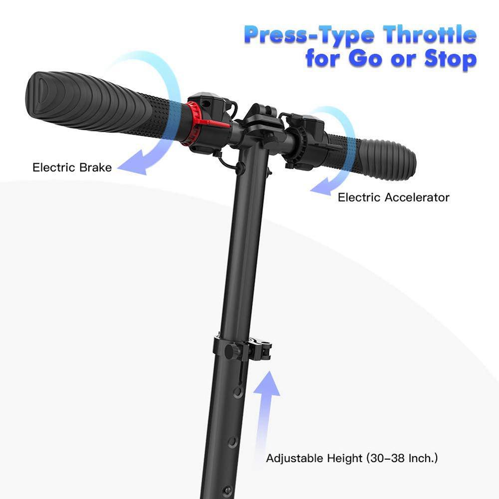 [DE Stock] Megawheels S1-2 Portable Folding Electric Scooter 250W Motor 23km/h Micro-Electronic Braking System - Red