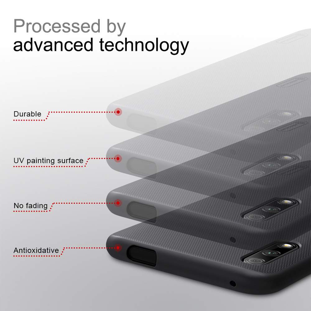 NILLKIN Protective Frosted PC Phone Case For HUAWEI Honor 9X Smartphone - Black