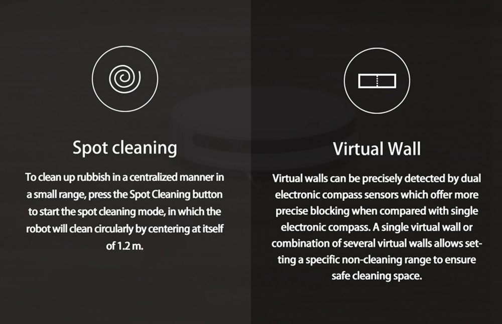 [HK Stock][International Version]Xiaomi Roborock Xiaowa E35 Vacuum Cleaner 2000Pa Suction 5200mAh Battery 2 In 1 Sweeping & Mopping - Black