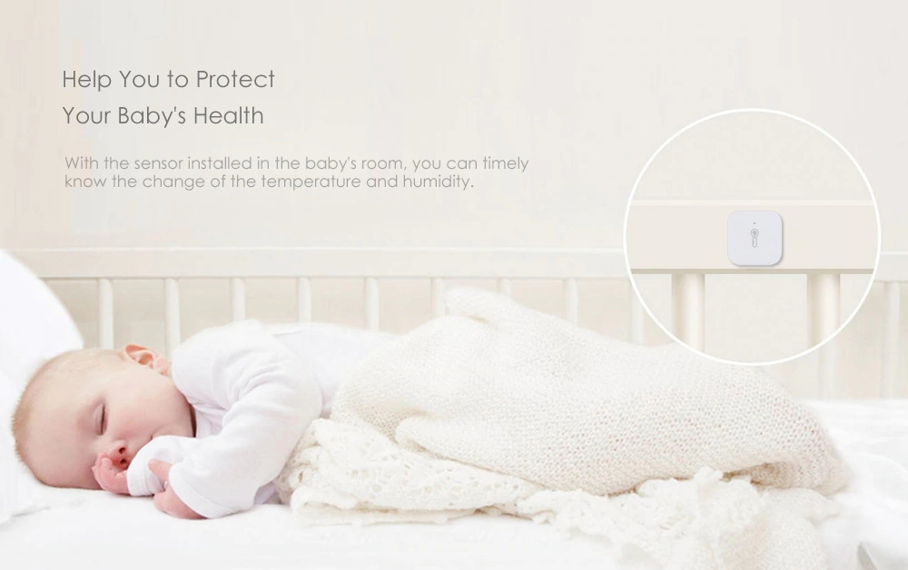 Xiaomi Aqara Temperature Humidity Sensor with Apple Homekit & Other Aqara Smart Home Devices - White