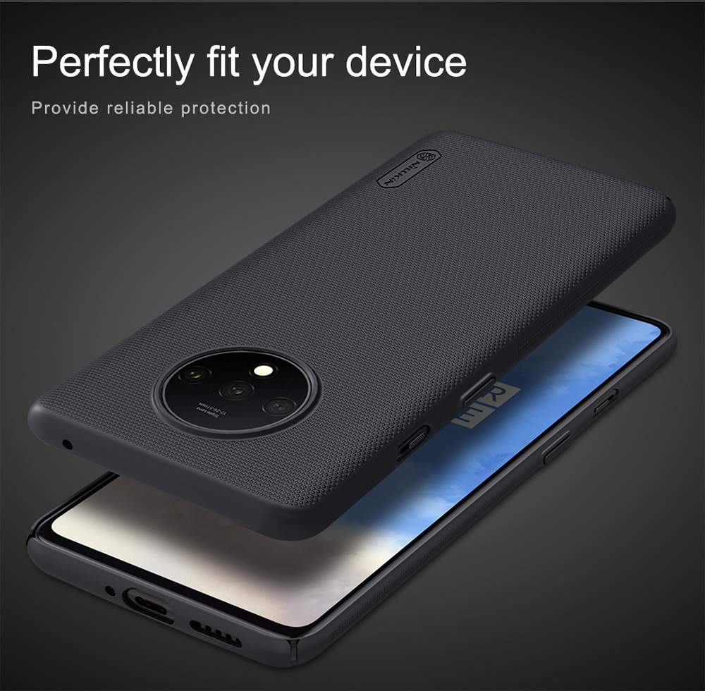 NILLKIN Protective Frosted PC Phone Case For Oneplus 7T Smartphone - Black