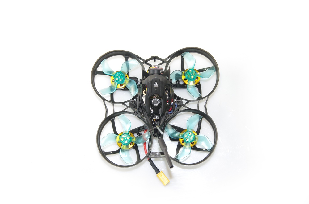 Geelang Anger 75X 75mm 4S Whoop FPV Racing Drone With F4 OSD 12A Blheli_S 5.8G 200mW VTX Caddx EOS V2 Cam BNF - AC900 Receiver