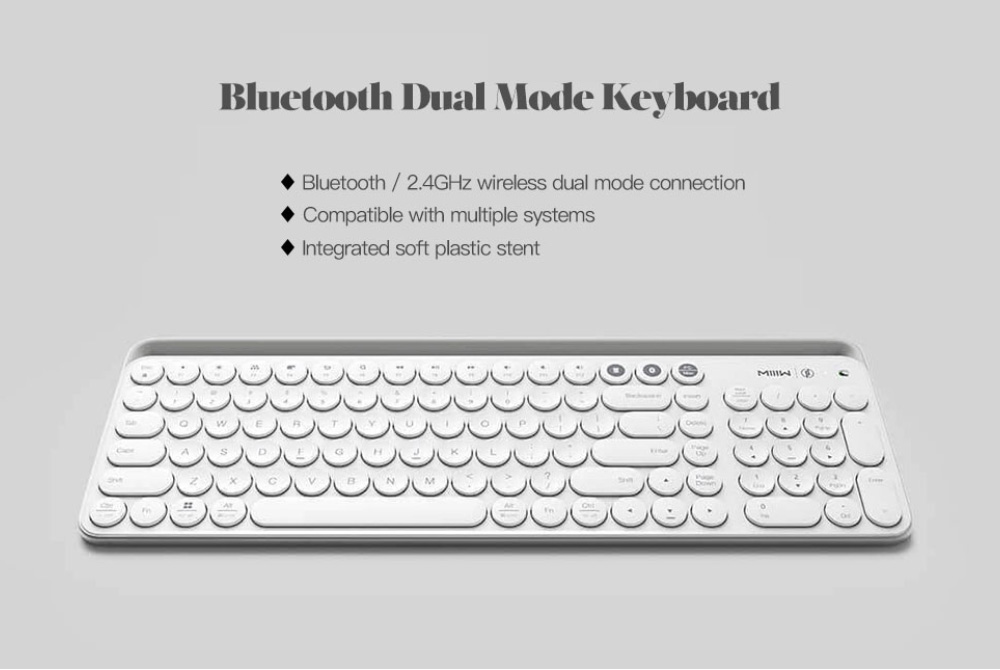 Xiaomi русская раскладка. Xiaomi MIIIW Keyboard. Xiaomi MIIIW Dual Mode Keyboard White Bluetooth. Беспроводная клавиатура Xiaomi mwbk01. Клавиатура Xiaomi miwu Keyboard White Bluetooth.