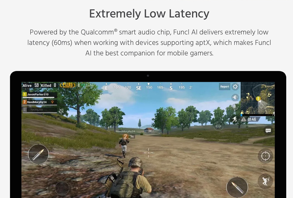 FUNCL AI Bluetooth 5.0 TWS Earphones Qualcomm QCC3026 SBC/AAC/AptX Amazon alesa Siri Google Assistant CVC 8.0 Noise Cancellation IPX5