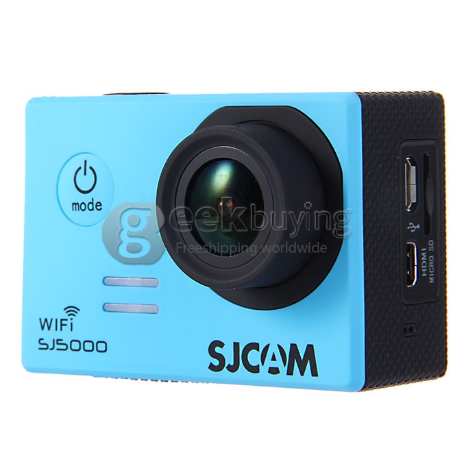SJCAM SJ5000 WiFi Sports Camera Novatek 96655 14MP 1080P 2.0 Inch 170 Degrees Lens f Diving HD Camcorder Car DVR - Blue