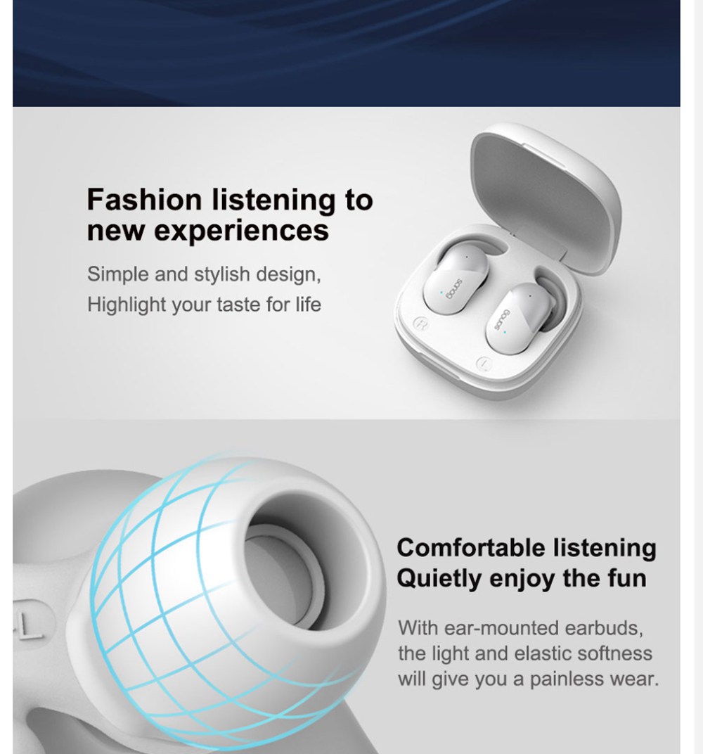 Sanag P5 Bluetooth 5.0 TWS Earbuds Binaural Call Fingertips Control Siri Google Assistant 500mAh Charging Case IP5 with Mic - Rose Gold