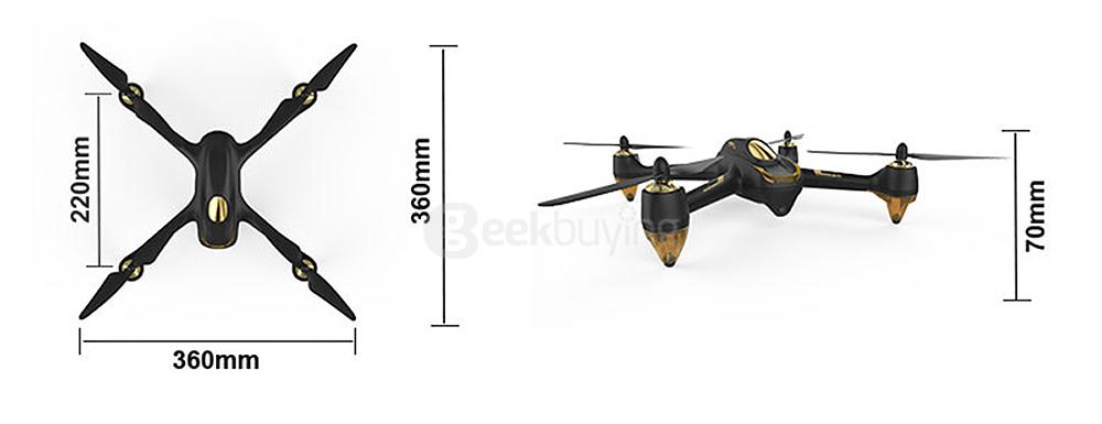 Hubsan X4 H501S 5.8G FPV Brushless With 1080P HD Camera GPS RC Quadcopter RTF - Black
