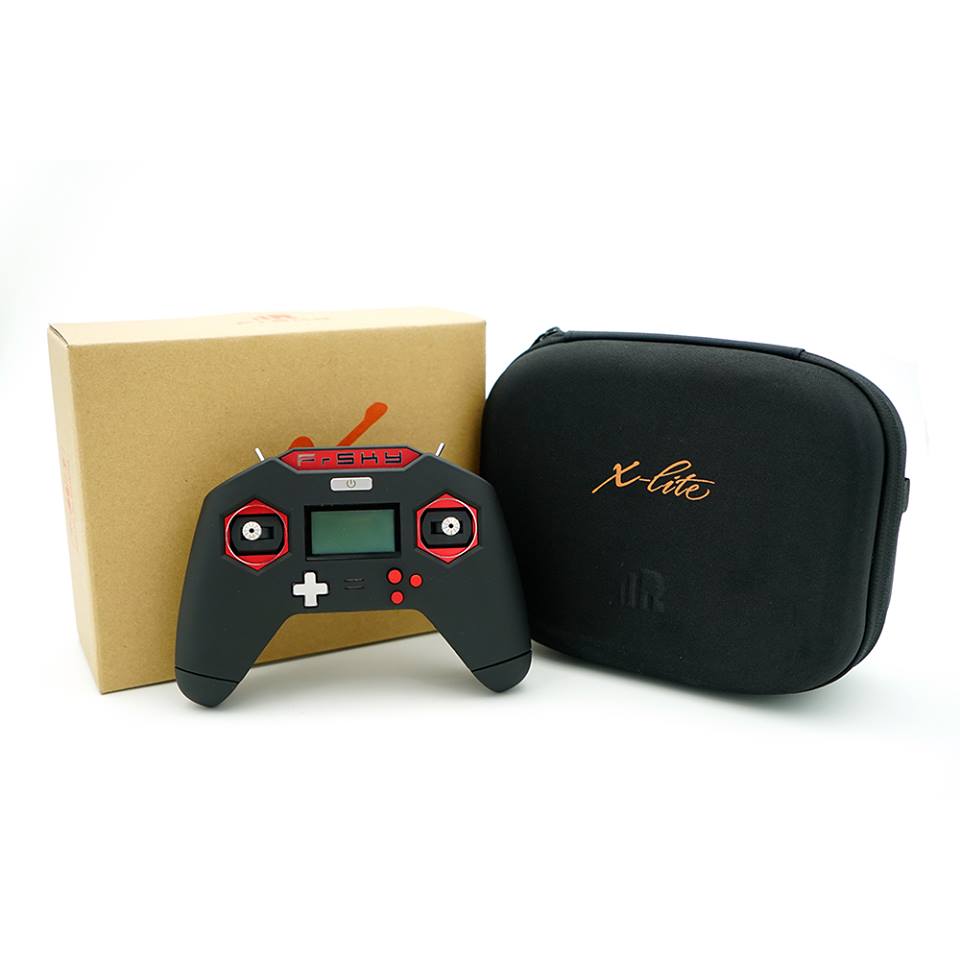 FrSky Taranis X-Lite 2.4G 16CH Transmitter with Mini Sensor Gimbals Free Link App Mode 2 - Black