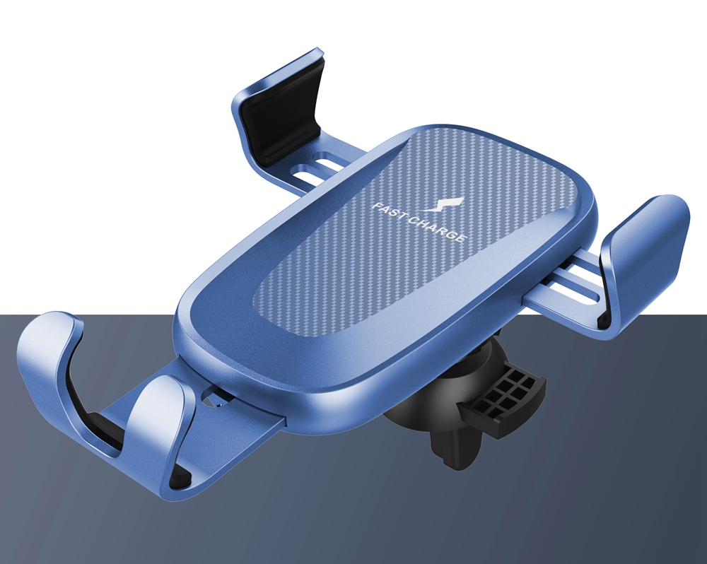 Smart Wireless Car Charger X276 Fast Charging Air Vent Phone Holder For Qi-Enabled Cellphones - Black