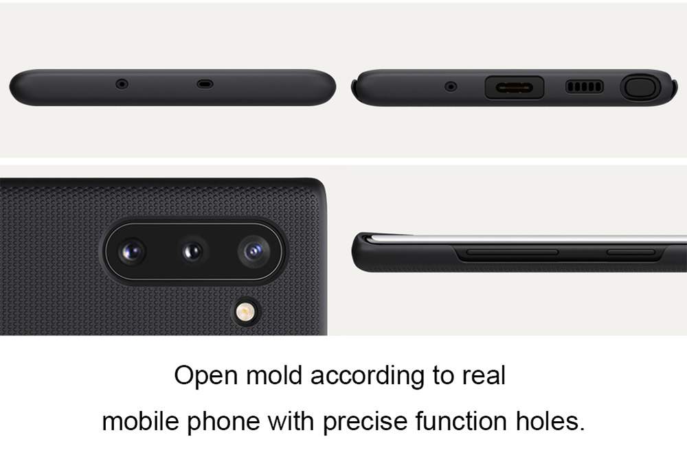 NILLKIN Protective Frosted PC Phone Case For Samsung Galaxy Note 10 / Note 10 5G Smartphone - Black