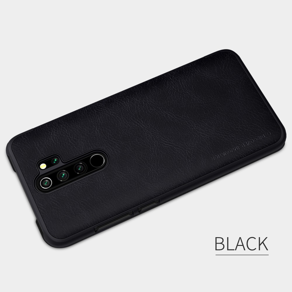 NILLKIN Protective Leather Phone Case For Xiaomi Redmi Note 8 Pro Smartphone - Black