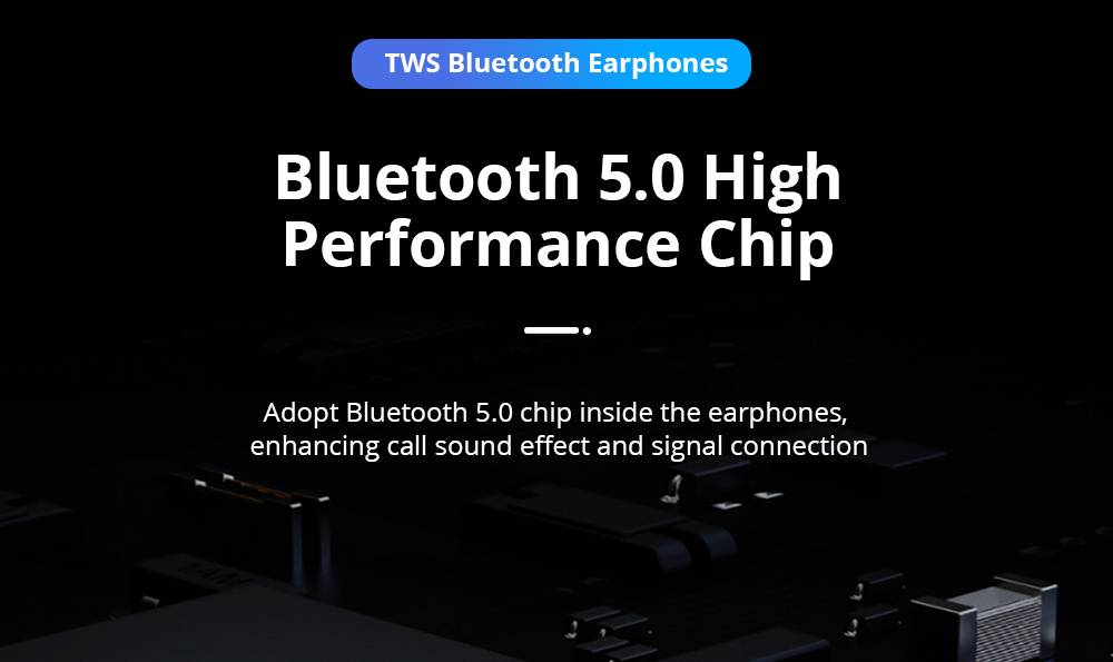 Maxchange P7 Bluetooth 5.0 TWS Earphones HD Binaural Call IPX5 Black