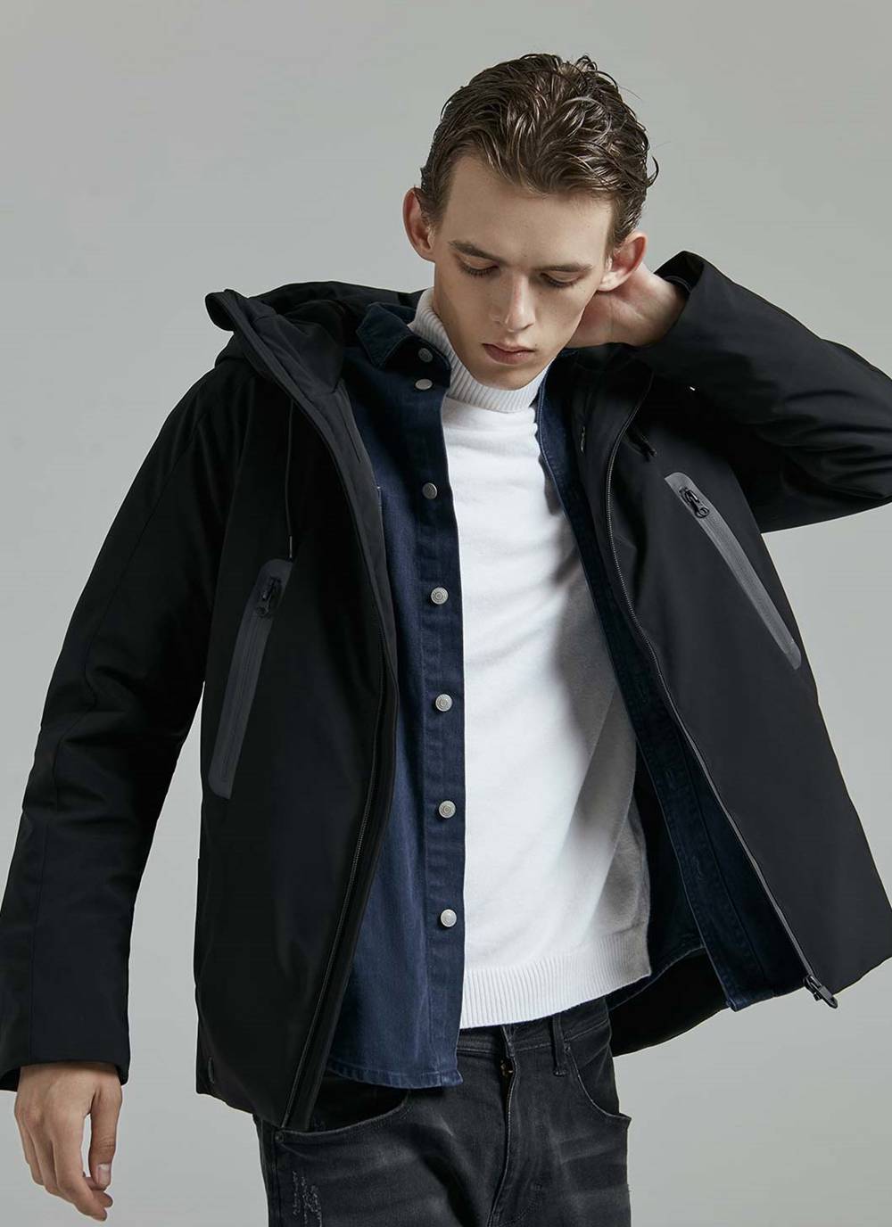 down feather jacket temperature