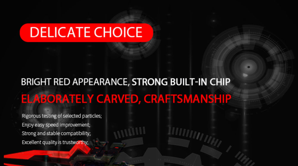 Juhor DDR4 8GB 2666Mhz 1.2V 288 Pin RAM Desktop Memory Module With Shell For PC Computer - Red