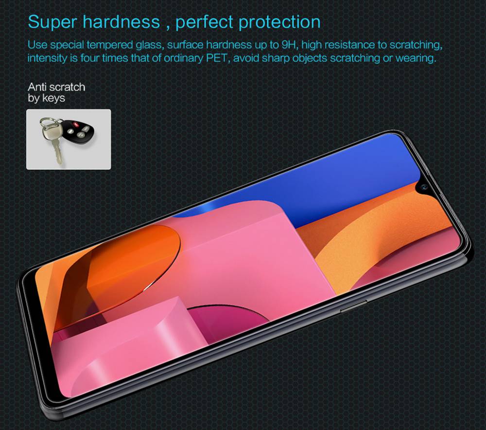 Nillkin 3D H Explosion-proof Glass Membrane Screen Protector For Sumsung Galaxy A20s - Transparent