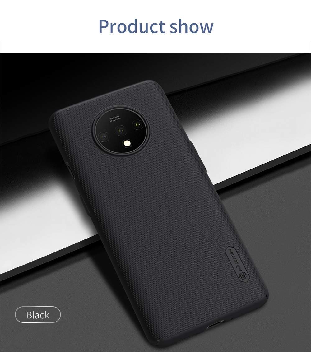 NILLKIN Protective Frosted PC Phone Case For Oneplus 7T Smartphone - Black
