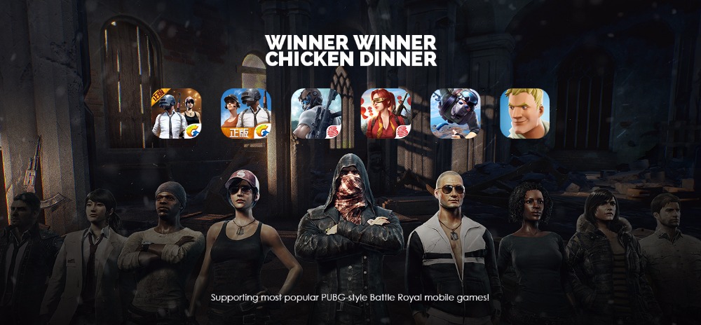 GameSir Z1 Wired / Wireless RGB One-handed Mechanical Keyboard Cherry Red Switch Built-in 2000mAh lithium Battery - Black