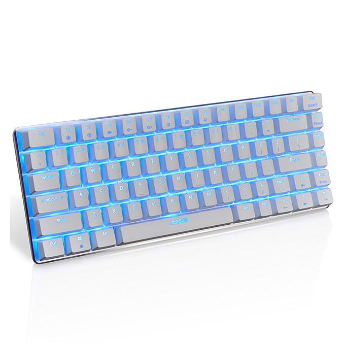 Ajazz AK33 Mechanical Blue Switches Mechanical Keyboard Full Backlight for Windows 7/8/Vista/XP/98SE/ME - White