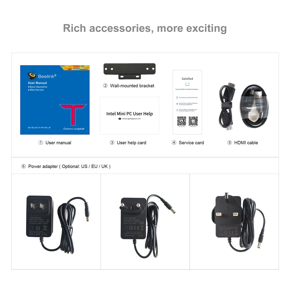 Beelink Gemini T45 Intel Apollo Lake j4205 Windows 10 4K Mini PC 8GB DDR3 512GB SSD 2.4G 5G WiFi Bluetooth HDMI*2