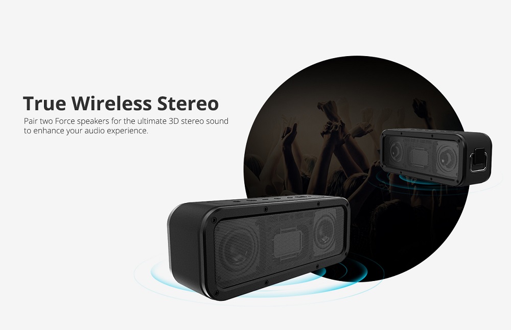 Tronsmart Force SoundPulse&trade; 40W Bluetooth Speaker IPX7 TWS & NFC 15 Hours Playtime